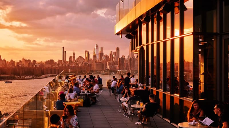 Williamsburg Brooklyn rooftop event venues with Manhattan views at William Vale Hotel