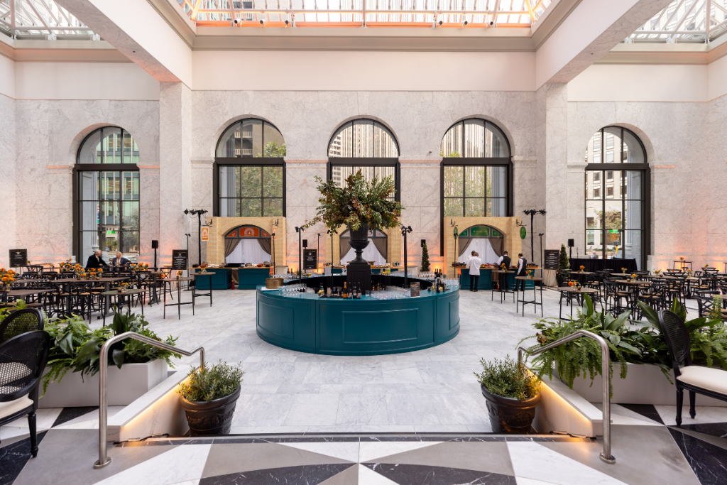 Audience hands in the air like they just don't care at Twitter Annual Kickoff event planning by Key Events